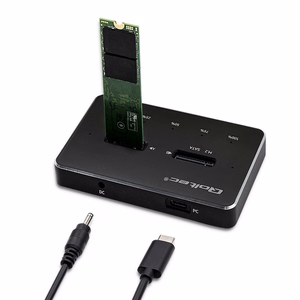 Qoltec 50310 Diskų Doko Stotis 2x SSD M.2 SATA NGFF USB Type-C