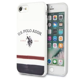 US Polo USHCI8PCSTRB iPhone 7/8/SE 2020 / SE 2022 balta Trispalvė kolekcija