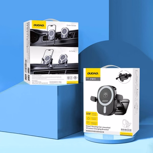 Dudao FW11 automobilinis telefono laikiklis su 15W indukciniu įkrovikliu oro angai / prietaisų skydeliui - juodas
