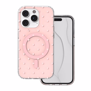 Bubble Dots Mag чехол для iPhone 14 Pro 6,1", розовый