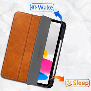 Tech-Protect Fleece deklas, skirtas iPad 10.9 10 / 2022 / 11 11 / 2025 - Rudas