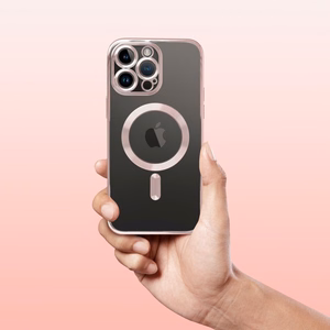 ELECTRO MAG COVER dėklas telefonui suderinamas su Magnetiniu IPHONE 15 Pro auksinis