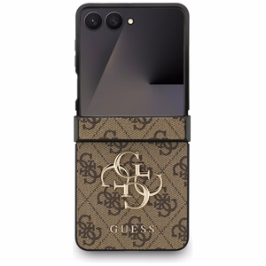 Guess Big 4G Logo Classic Logo dėklas telefonui Samsung Galaxy Z Flip 7 - rudas