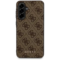 Guess 4G Metal Gold Logo dėklas telefonui Samsung Galaxy A56 - ruda