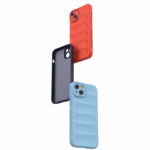 Magic Shield Case dėklas telefonui iPhone 14 Plus lankstus šarvuotas dangtelis šviesiai mėlynas