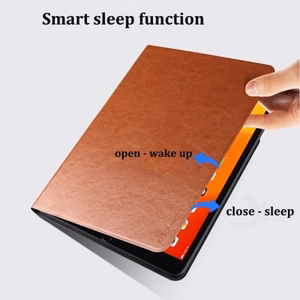 Dėklas X-Level Kite skirtas Samsung X800 / X806 (Tab S8 Plus) / T730 / T736 (Tab S7 FE) T970 / T976 (Tab S7 Plus) rudas