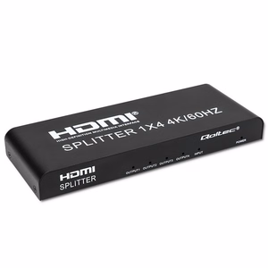 Qoltec 51799 aktyvus HDMI skirstytuvas 4 x HDMI 4K x 2K | 6Gb/s | 60Hz