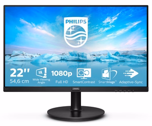 Philips V Line 221V8A/00 monitorius 54,6 cm (21,5") 1920 x 1080 pikselių Full HD juodas