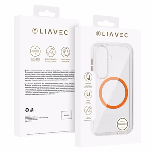 Liavec Pure Dėklas for Samsung Galaxy S26 oranžinis