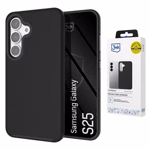 3mk Fortis MagCase dėklas, skirtas Samsung Galaxy S25, juodas