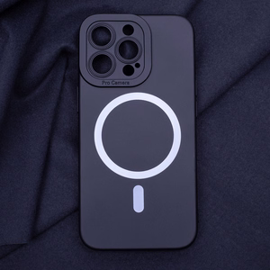 Silicon Mag dėklas for iPhone 16 Plus 6,7" juodas