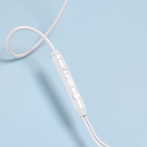 Dudao X3C įstatomos laidinės USB-C ausinės 1.2m - baltos