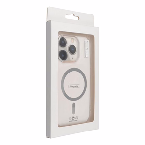 Drop Glue Spalvingas Žiedas Magnetinis Dėklas suderinamas su MagSafe IPHONE 11 pilkas