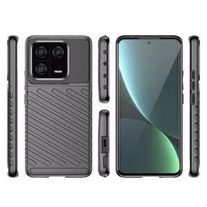 Thunder Case dėklas Xiaomi 13 Pro silikoninis apsauginis dėklas juodas