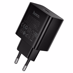Telefono įkroviklis Hoco USB C QC PD 45W N77 juodas