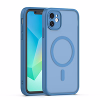 Mag Matt dėklas iPhone 11 tamsiai mėlynas