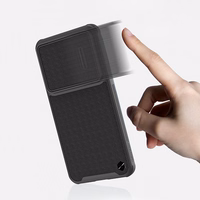 Nillkin Textured S dėklas telefonui Samsung Galaxy S23 su kameros dangteliu juodas