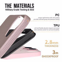 Dėklas Perfectionists Triangle Mag Case Apple iPhone 15 rožinio aukso