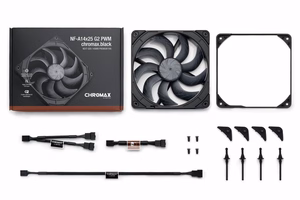 Noctua NF-A14x25 G2 PWM chromax.black 140 mm ventiliatorius (juodas)