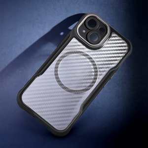 Defender Carbon Mag dėklas for iPhone 17 6,3" juodas