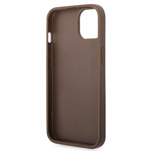 Guess 4G Big Metal Logo dėklas telefonui iPhone 14 - rudas