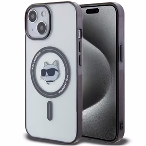 Karl Lagerfeld KLHMP15MHCHNOTK iPhone 15 Plus 6.7" прозрачный жёсткий чехол IML Choupette`s Head MagSafe