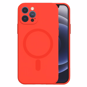 Dėklas telefonui Tel Protect MagSilicone Case iPhone 13 Pro raudonas (m)
