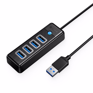 Hub Orico PW4U-U3 USB-A / 4x USB-A 3.0 - juodas