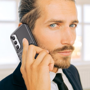 Thunder Case dėklas Samsung Galaxy A24 4G silikoninis šarvuotas dėklas juodas