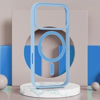 Acrylic Color Magsafe dėklas iPhone 17 Pro Max šviesiai mėlynas