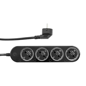 Smart 12A Shelly Power Strip 4 Gen4 Zigbee/Matter black