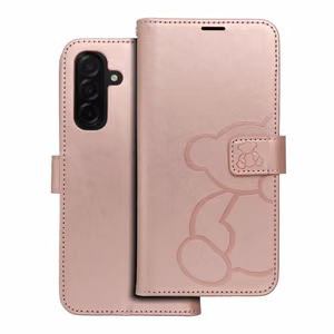 Флип-чехол Samsung A26 5G Mezzo Book teddy bear rose gold
