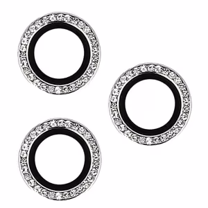 Закалённое стекло Hard Diamond для камеры (LENS) для Samsung Galaxy S23 Plus серебряный (lens 3 шт.)