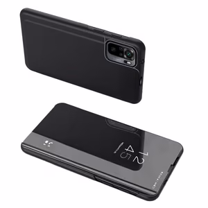 Naujas Clear View Case flip dėklas su stovu Xiaomi Redmi Note 11 Pro+ 5G (China) / 11 Pro 5G (China) / Mi11i HyperCharge / Poco X4 NFC 5G juodas