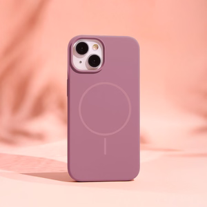 Silicone Thin Mag dėklas iPhone 17 Pro Max 6,9" rožinis