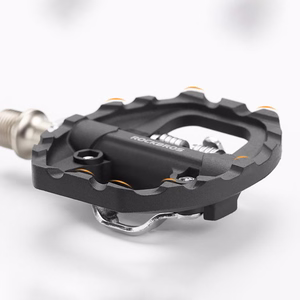 Rockbros M108 dvipusiai pusiau fiksuojami nailoniniai dviračio pedalai – juodi