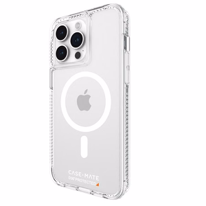 Case-Mate Ultra Tough+ D3O MagSafe dėklas, skirtas iPhone 15 Pro Max, skaidrus