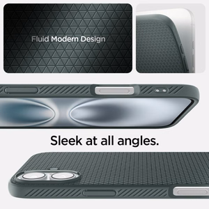 Spigen Liquid Air dėklas telefonui iPhone 16 - žalias