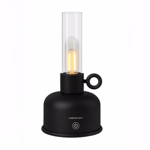 Forever Light Vintage Petroleum LED lempa FLR-02 juoda