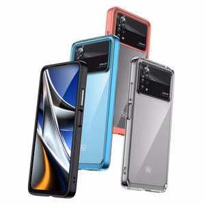 Outer Space Case dėklas telefonui Xiaomi Poco X4 Pro 5G su lanksčiu rėmu mėlynas