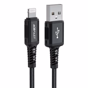 Acefast MFI USB - Lightning кабель 1.8m, 2.4A чёрный (C4-02 A Black)