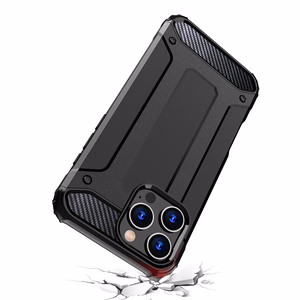 Hybrid Armor dėklas telefonui iPhone 16 Pro - juodas