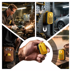 Joyroom Maya JR-MS03 nešiojamas Bluetooth garsiakalbis su integruotu žibintuvėliu, atsparus - geltonas