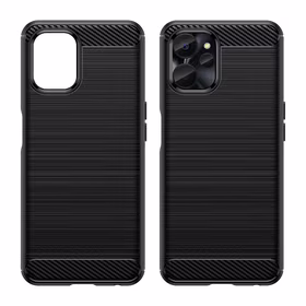 Carbon Case dėklas Realme 10 5G / Realme 9i 5G lankstus silikoninis anglies dangtelis juodas
