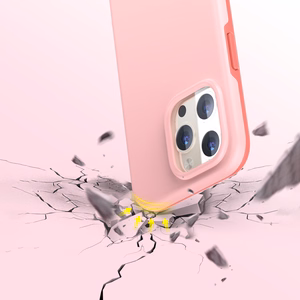 Dėklas telefonui iPhone 13 Pro – atsparus kritimui, skirtas MagSafe, rožinis (PC0113-MFM-PK)