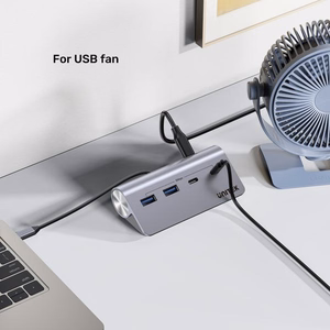 UNITEK aliuminio USB-C šakotuvas 2x USB-A 2x USB-C 5Gbps