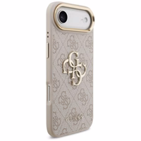 Guess 4G Charms Collection Magnetinis dėklas telefonui iPhone 17 Pro - rudas