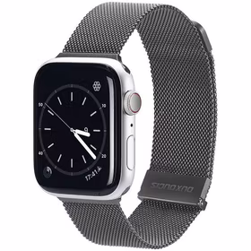 DUX DUCIS dirželis MILANESE nerūdijančio plieno magnetinis Apple Watch 38 / 40 / 41 mm pilkas