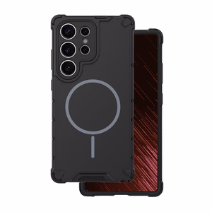 Defender 2in1 Mag dėklas for Samsung Galaxy S25 Ultra juodas