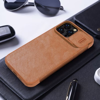 Dėklas Nillkin Qin Pro Leather Apple iPhone 14 Pro Max rudas
